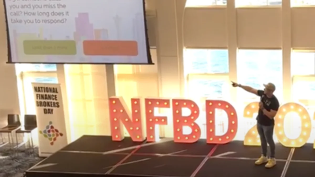 Steve hosting National Finance Brokers Day.